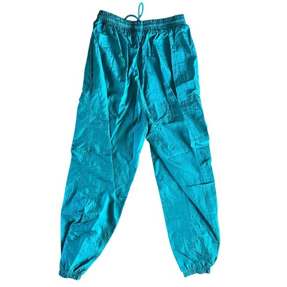 Vintage 80s Active Frontier Tracksuit Gold Turquoise Aqua Pink Women Windbreaker - Picture 5 of 9